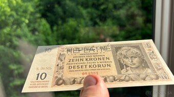 Bankovky Protektorát ČaM 10 Kć 1942 série Nb - 5