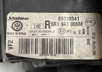 VW golf VI 6 2008- pravé predné svetlo - 5