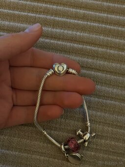 Originálny set Pandora – náramok + 3 prívesky, striebro - 5