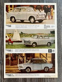 Dobový prospekt Trabant 601 ( 1966 ) česky - 8ks - 5