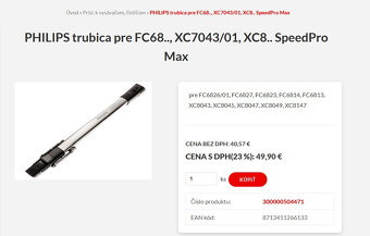 PHILIPS Rúrka vysávača SpeedPro Max Aqua - 5