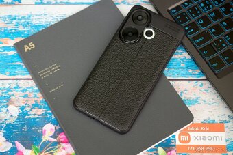 Puzdro s koženkovým vzorom pre Xiaomi / Redmi / Poco - 5