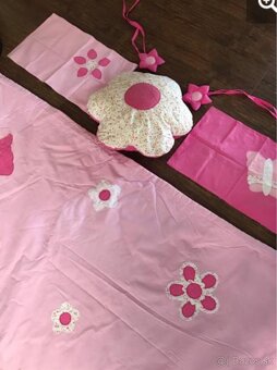 Ružový prehoz na posteľ pre dievčatko - 5