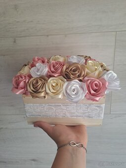 Saténové ružičky - 5