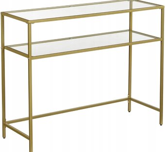 Zlatý konzolový stolík - 5