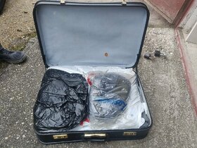 Starožitný koženkovy kufor - 5