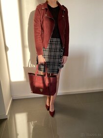 kabelka burgundy - 5