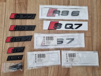 Napis logo znak - S3 RS3 S4 RS4 S7 RS7 RS6 SQ8 SQ7 SQ5 S8 - 5