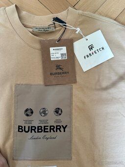 Panske tricko Burberry béžové - 5