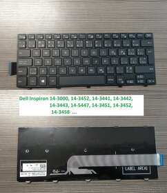 Klavesnice Dell E5450/14Z-5423/13-5000/14-300/N5050/13 7000 - 5