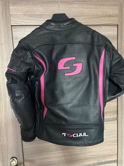 Dámska kožená moto bunda zn. Tschul - 5