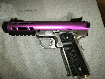 Plynová zbraň WE 1911 GALAXY fialová čelo hliníková - 5
