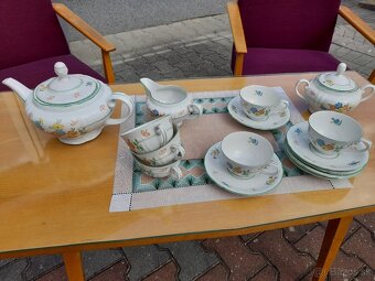 Drevene stolicky,cajova suprava 70te roky - 5