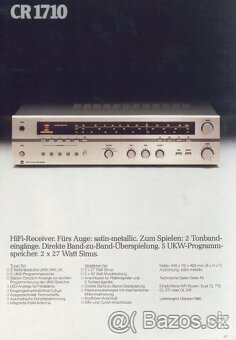 Dual CR 1710 Stereo receiver (1980-81) - 5