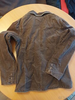 Damske hnede menchestrove sako velkost 40/42 - 5