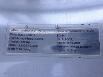 3dielne kované aludisky Wheelsandmore R20 5x112 - 5