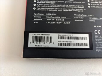Lexar ARES RGB DDR4 16GB KIT (2x8) 4000MHz CL18 v záruke - 5