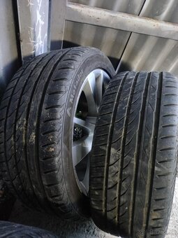 4ks alu disky orig. Škoda pneu 225/45 R17 6mm+ - 5