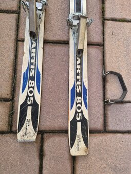 Zimná výbava lyže + retaze retro - 5