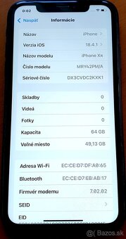 iPhone XR 64GB čierny veľmi pekný stav / super cena - 5