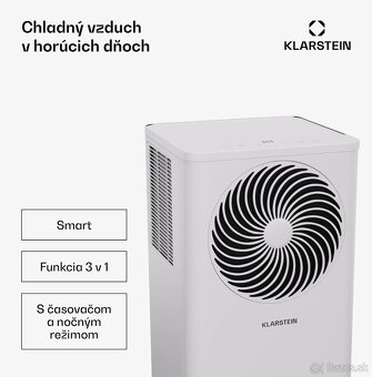 Mobilna klimatizacia Klarstein Aero Ring Smart 9K biela - 5