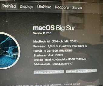 Predám MacBook Air, Mid 2013 - 5