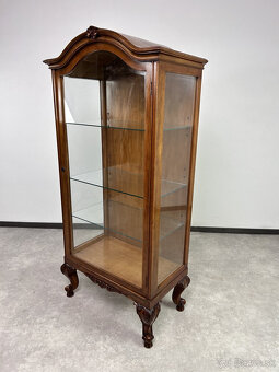 menšia starožitná klenbová vitrína 76cm - 5