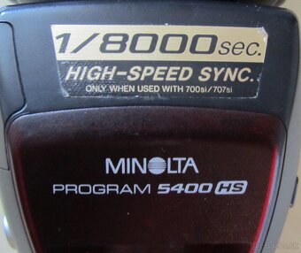 Blesk Minolta 5400 HS Program-výkonný,profi-Top stav - 5