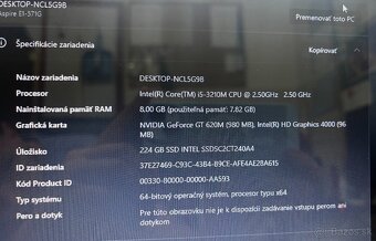 Notebook ACER Aspire E1-571G - 5