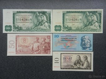 Československé UNC bankovky a iné - 5