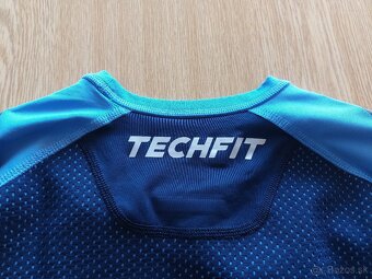 Nové kompresné tričká Adidas TECHFIT (M/L) – Modré/Oranžové - 5