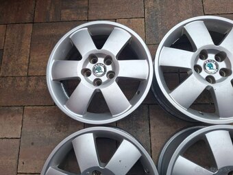 Orig. hliníkové disky Škoda R15, 5x100 - 5