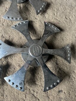 otočné puklice CHOPPER – pochromované (4 ks) - 5