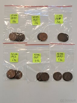 Mince 50h,1,2,5, Kčs - 5
