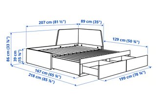 Detská rozkladacia posteľ Ikea - 5
