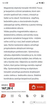 Eliptický trenažér. 3 x použirý - 5