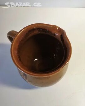 Starý keramický džbáneček Krásná jizba - 5