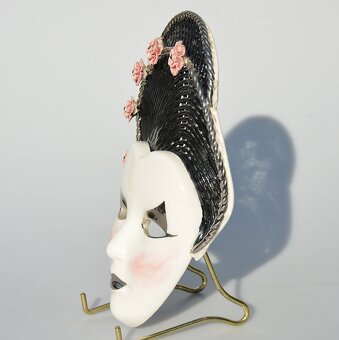 Porcelánová maska / soška, ešte v originálnom obale - 5