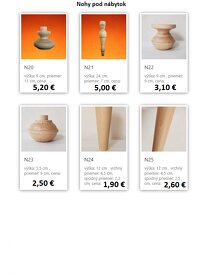 Drevene nožičky pod nábytok - 5