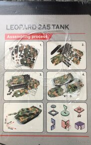 Vojenský tank Leopard 3D Puzzle - 51 dielikov - 5