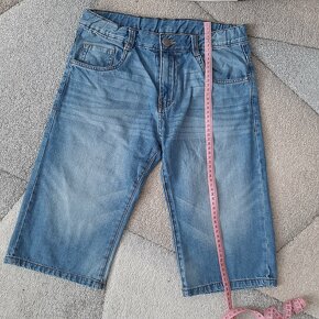 Chlapčenské riflové kraťase veľ 164cm - 5