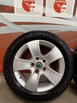 Originálne disky Škoda 16” s letnými pneu Continental - 5