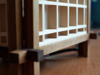 Handmade Kumiko lampa – ručne vyrobená lampa - 5