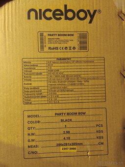 Predám párty boom Niceboy 80W - 5