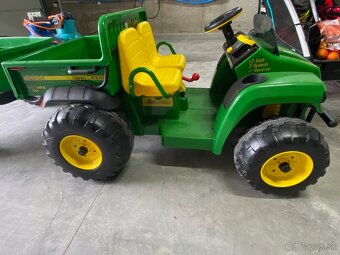 Elektrické autíčko - traktor s návesom John Deere - 5