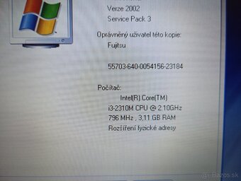 predám Fujitsu Lifebook e751 ,Intel® Core™i3 , RS232 , WinXP - 5