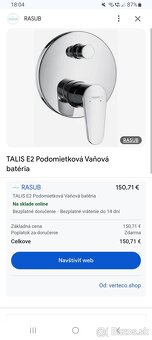 HANSGROHE podomietková sprchová batéria - 5