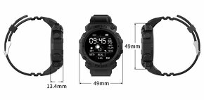 (IHNEĎ) Športové Smart hodinky, čierne HALMcorp - 5