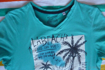 2 Krásne tričká s krátkym.ruk.,Zn.C&A, 100% bavlna, TOP STAV - 5