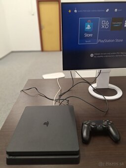 Predám Playstation 4 PS4 Slim 1TB, 2 ovládače, 3 hry - 5